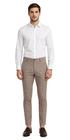 Jonathan D Trouser Dowen Cream Multi