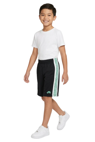 Nike Boys Shorts Bermuda Solid Mesh Black