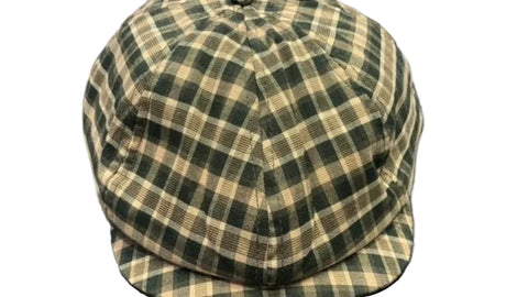 Jonathan D Gino Plaid Newspaper Cap – Vintage Forest Green