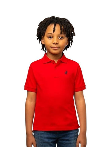 Polo Golfer Boys Austin Pique Red
