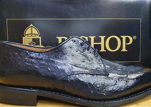 Bishop Ostrich Lace Up Formal Shoe 10999 Black
