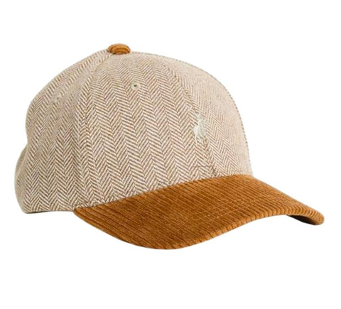 The Polo Heritage Herringbone & Corduroy Cap Tan