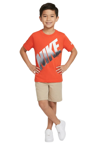 Nike T-Shirt Boys Block Spray Red