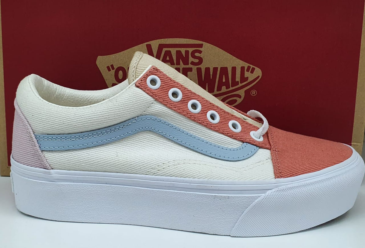 Vans Old Skool Platform Pastel Multi Beige