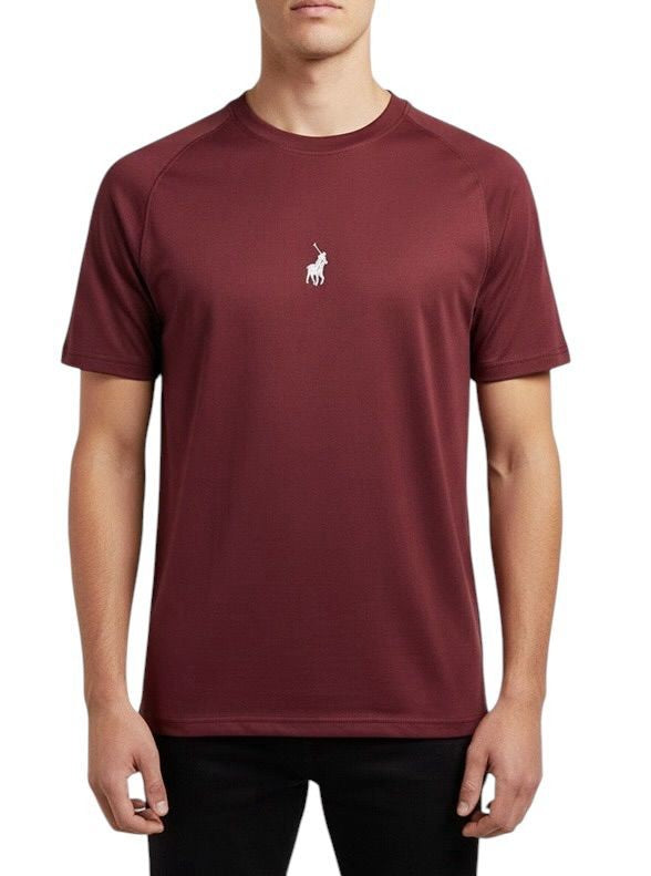 The Polo Mens Sport Performance Tech Tee – Maroon