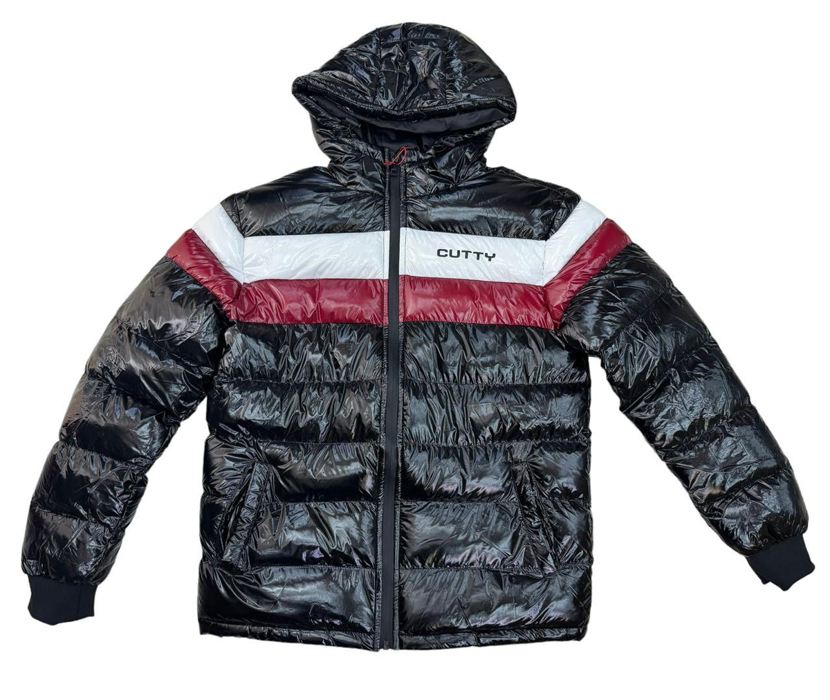 Cutty Sterling Puffer Jacket Black/Red