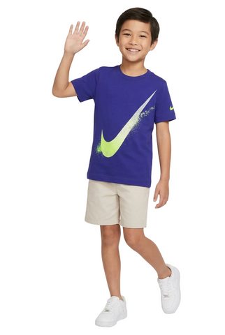 Nike T-Shirt Boys Swoosh Spray Royal