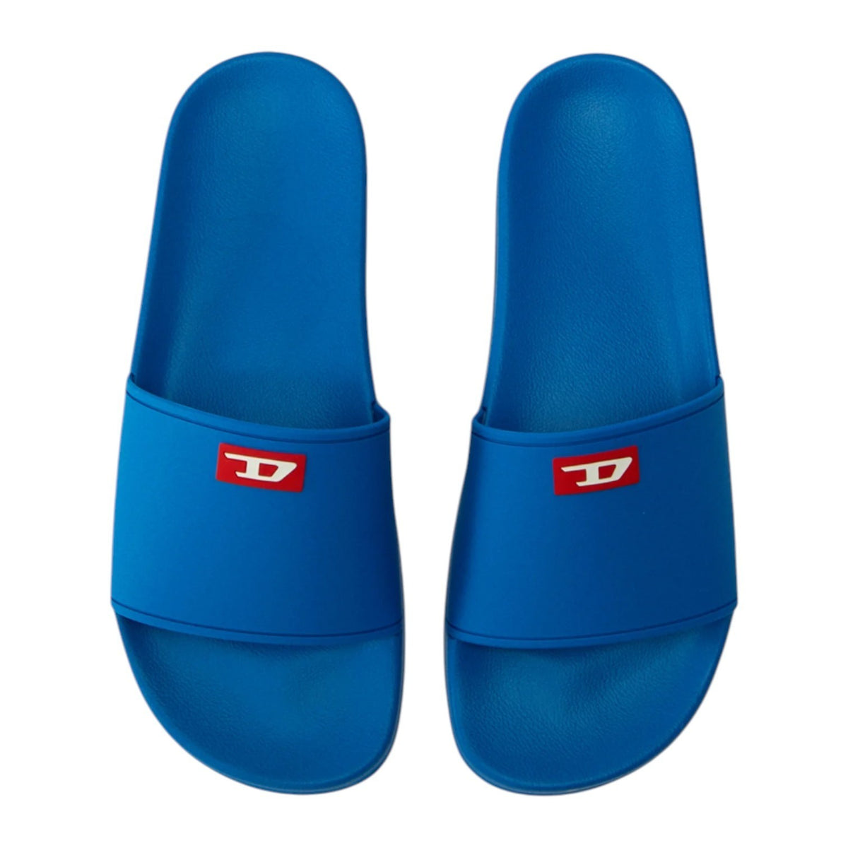 Diesel Sa-Swim-Rubber Pool Slides D Logo | Blue