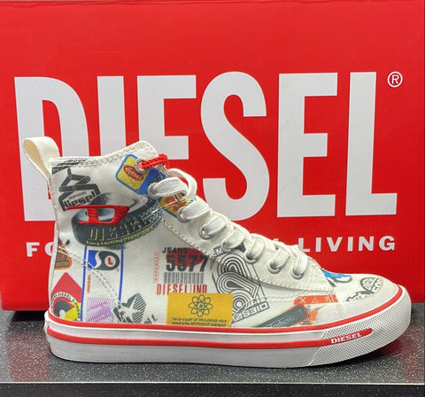 Diesel Sneakers S-Athos Mid Ladies Print White