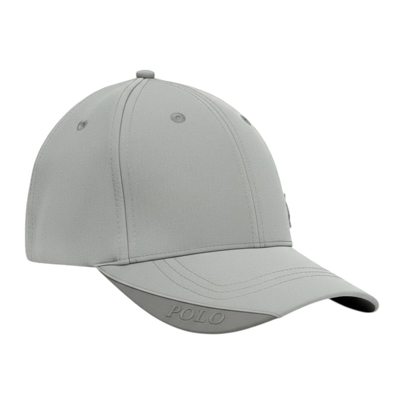Polo Cap Metal Pony Fitted Light Grey