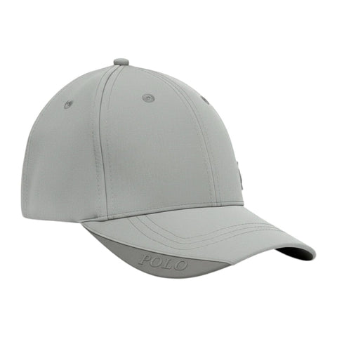 Polo Cap Metal Pony Fitted Light Grey