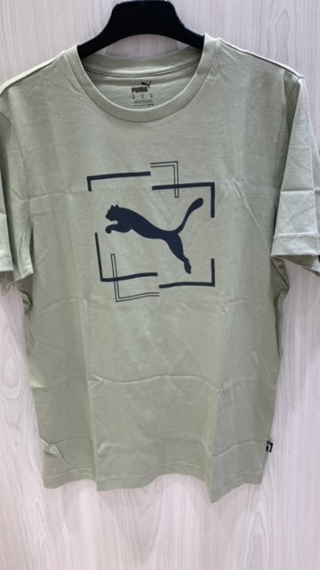 Puma T-Shirt Graphic Pebble Grey