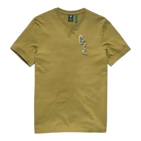 G Star T-Shirt Back Graphic Olive