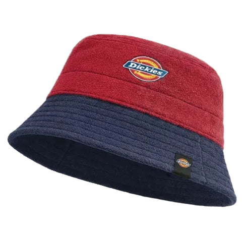 Dickies Floppy Derry Towelling Bucket Hat Red/Navy.