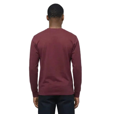 Dickies Long-Sleeve T-Shirt Horseshoe Fig Burgandy
