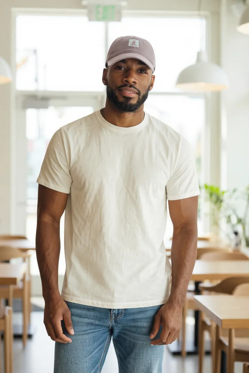 Polo 6 Panel Badge Peak Cap Burgundy – Adjustable Cotton Baseball Cap