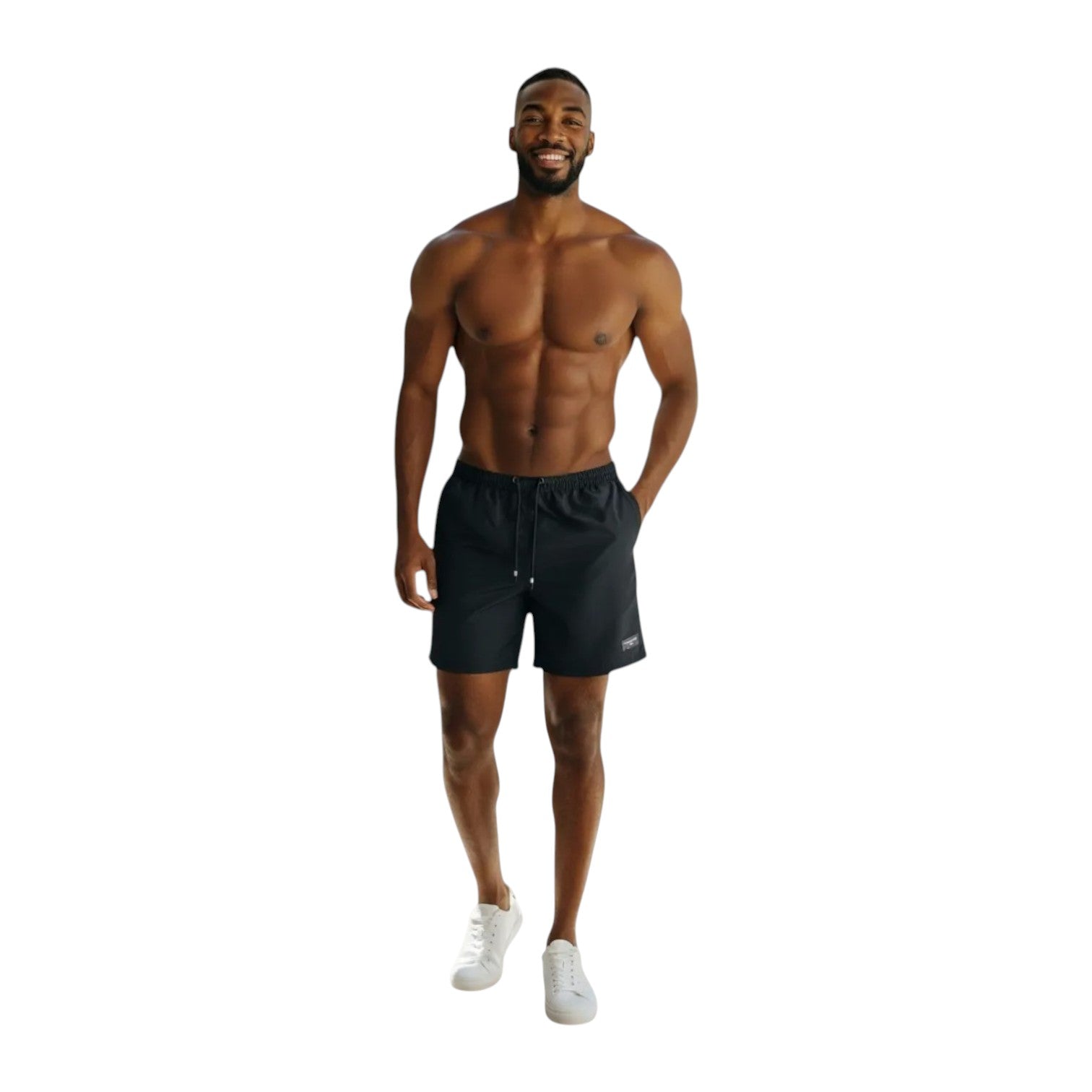 Polo Men’s Sport Beach Shorts – Black Swimwear for Men