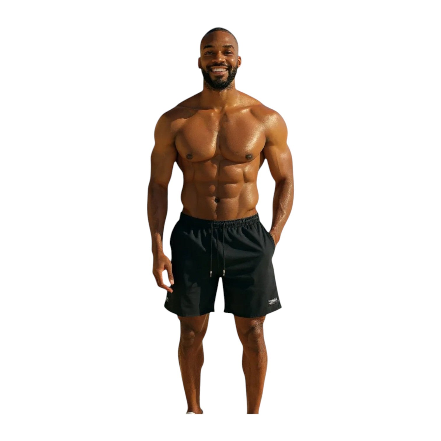 Polo Men’s Sport Beach Shorts – Black Swimwear for Men