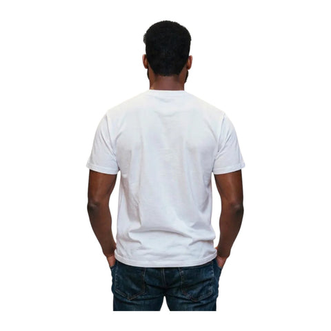 Polo Mens PJC SS Cursive Logo Tee – White Classic Boxy Fit T-Shirt