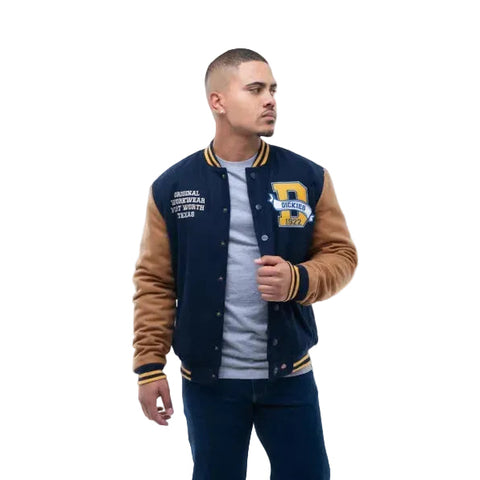Dickies Jacket Baseball Yale Navy/Tan