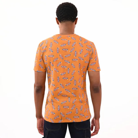 Dickies Worland All Over Print T-Shirt – Mango Rust