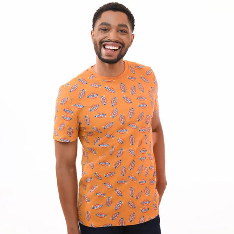 Dickies Worland All Over Print T-Shirt – Mango Rust