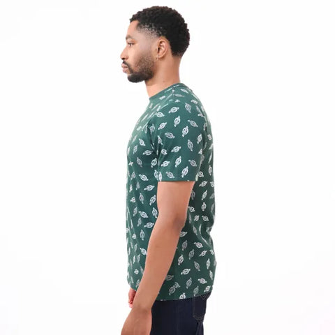 Dickies Crew Allover Print Rainforest Green