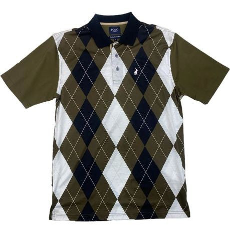 Polo Golfer Mercerized Argyle Fatigue