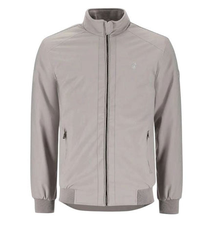 Polo Jacket Harrington Badge Grey