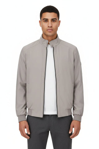 Polo Jacket Harrington Badge Grey