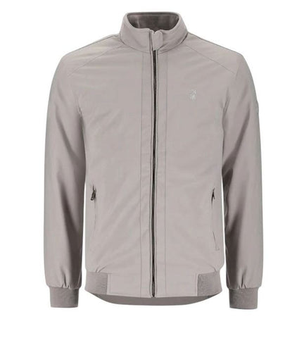 Polo Jacket Ls Badge Harrington Grey