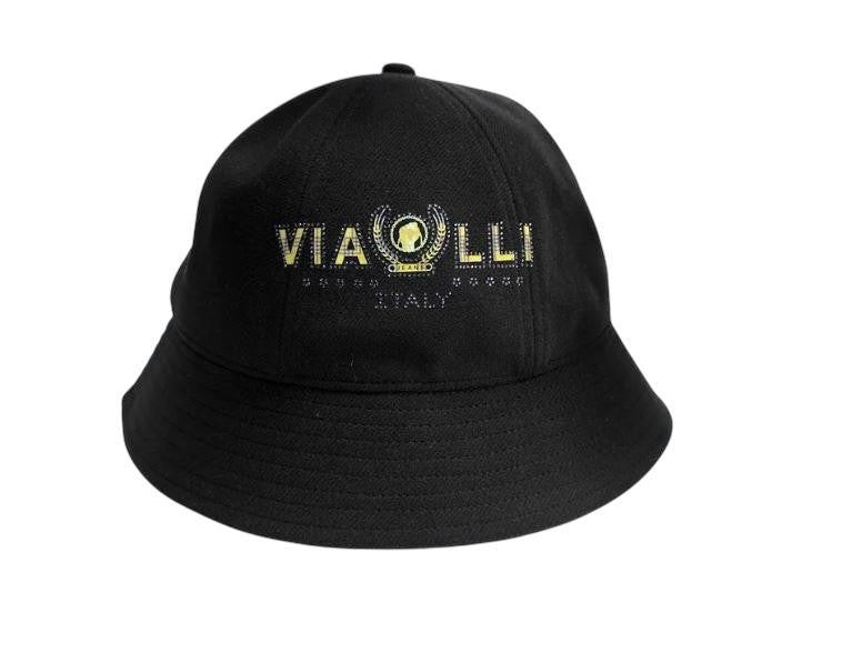 Vialli Izillia Black Bucket Hat