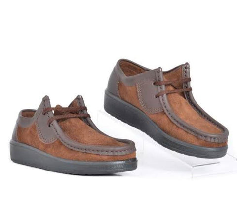 Grasshopper Suede Lace Ups Brown