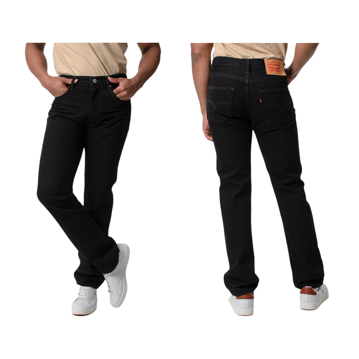 Levis Jeans 501 Straight Leg Black