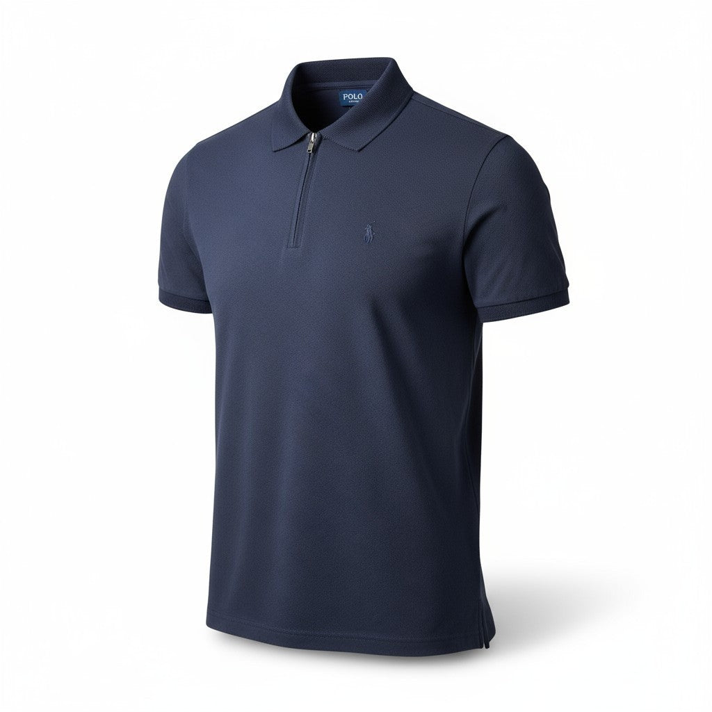 Polo Golfer Jaquard 1/4 Zip Navy