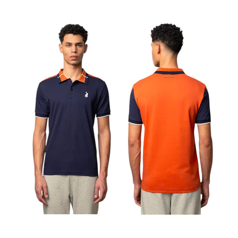 Polo Golfer Sport Colour Block Navy