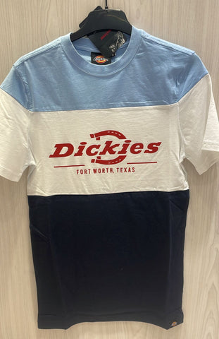 Dickies Crew Cut And Sew White/Navy/Sky