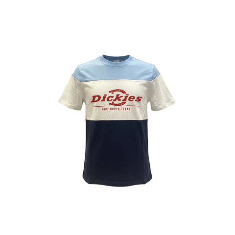 Dickies Crew Cut And Sew White/Navy/Sky