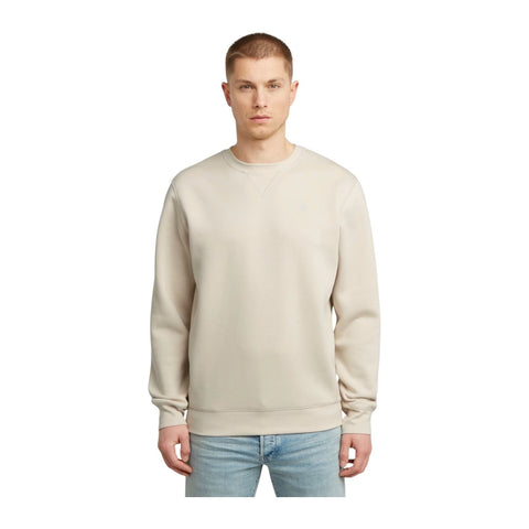G Star Sweater Premium Core Whitebait Cream