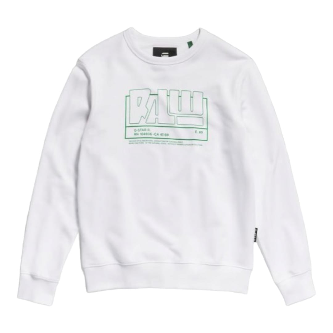 G Star Sweater Logo White