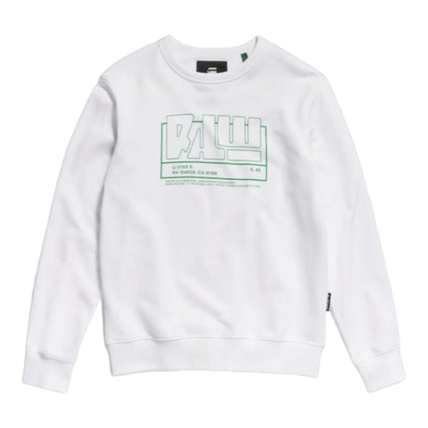 G Star Sweater Logo White