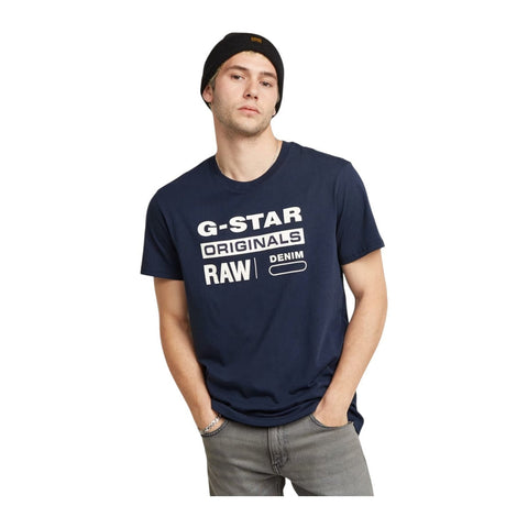 G Star T-Shirt Graphic 8 Sartho Blue