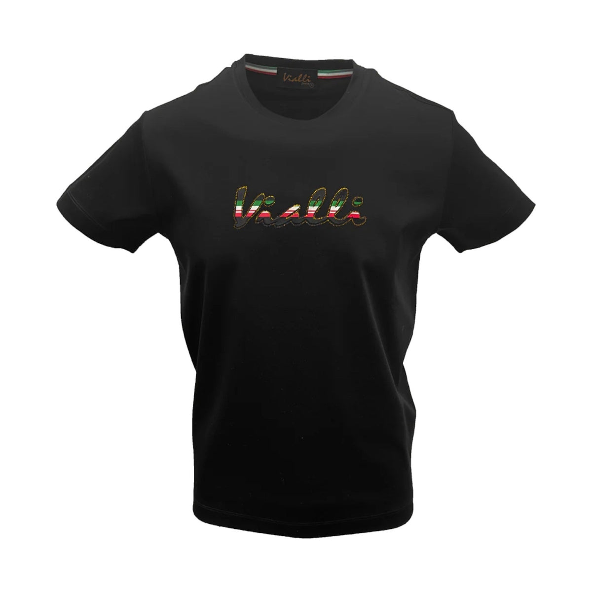 Vialli Crew T-Shirt Latch Black