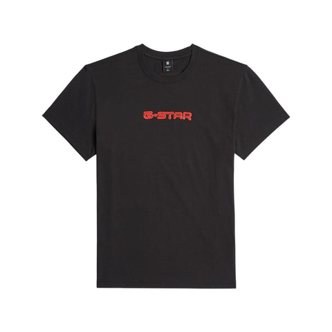 Gstar Crew Gel Print Black/Red