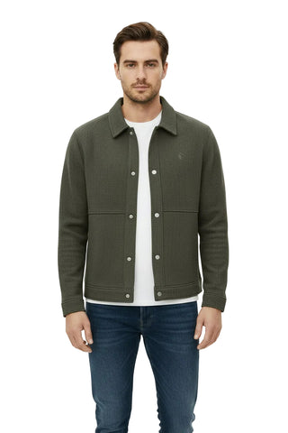 The Polo Ribbed Coach Jacket Light Brown