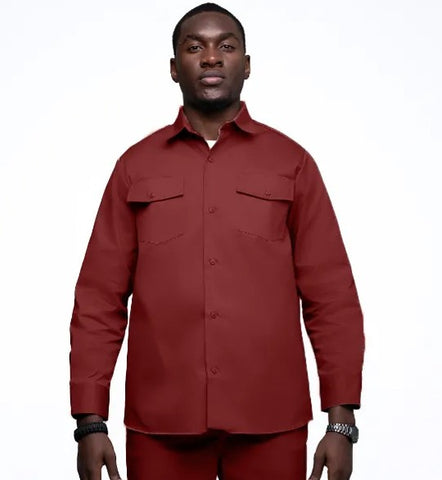 Dickies 847 Long Sleeve Shirt Burgandy