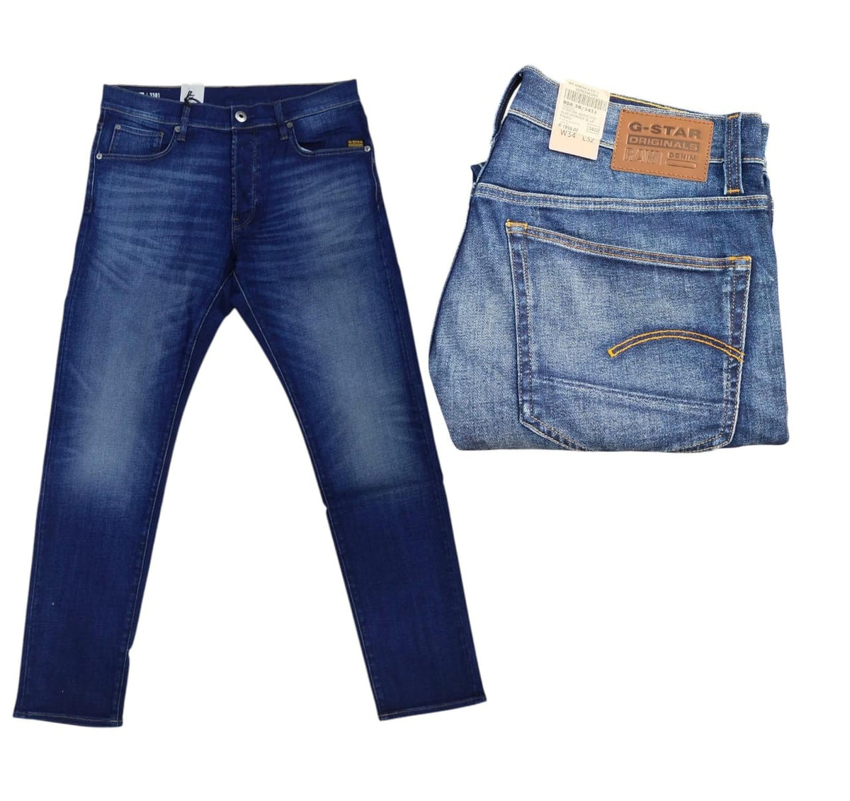 G Star Jeans 3301 Slim Worker Blue Faded