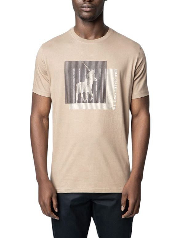 The Polo Classic Linear Box Tee – Warm Taupe