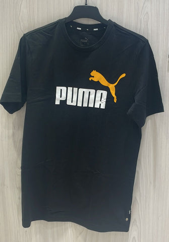 Puma T-Shirt Ess Black/White/Yellow