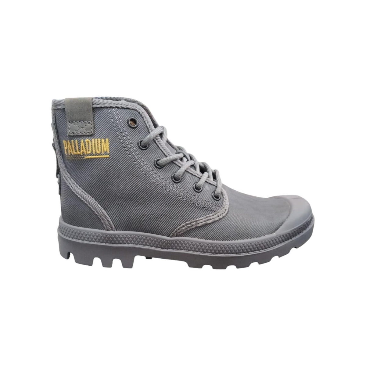 Palladium Pampa Hi Coated French Metal Grey